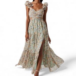 NEW Astr the Label Fritillaria Floral Maxi Dress